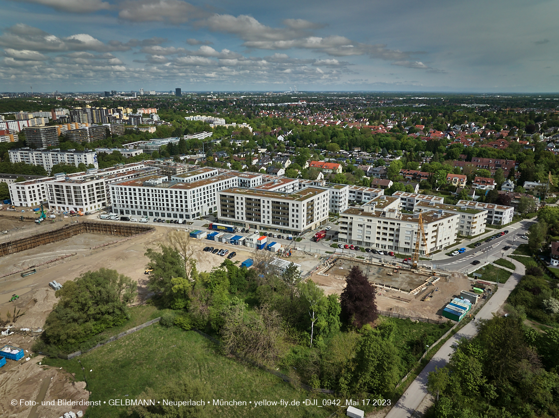 17.05.2023 - Pandion Verde und Baustelle Alexisquartier in Neuperlach